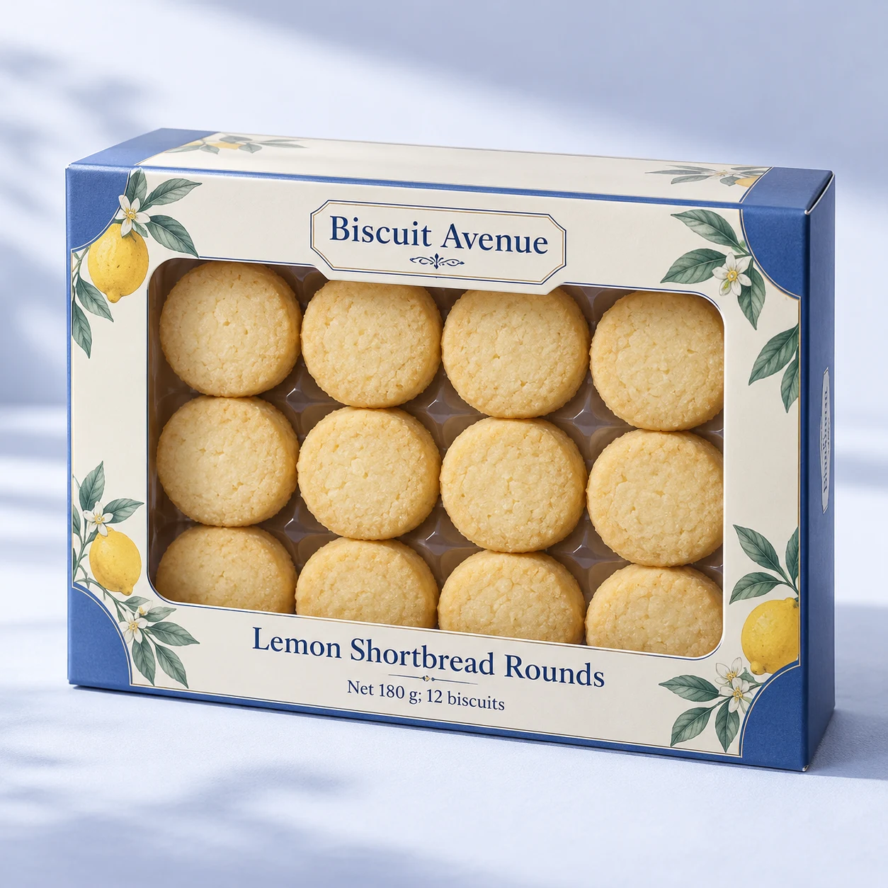 Lemon Shortbread Rounds
